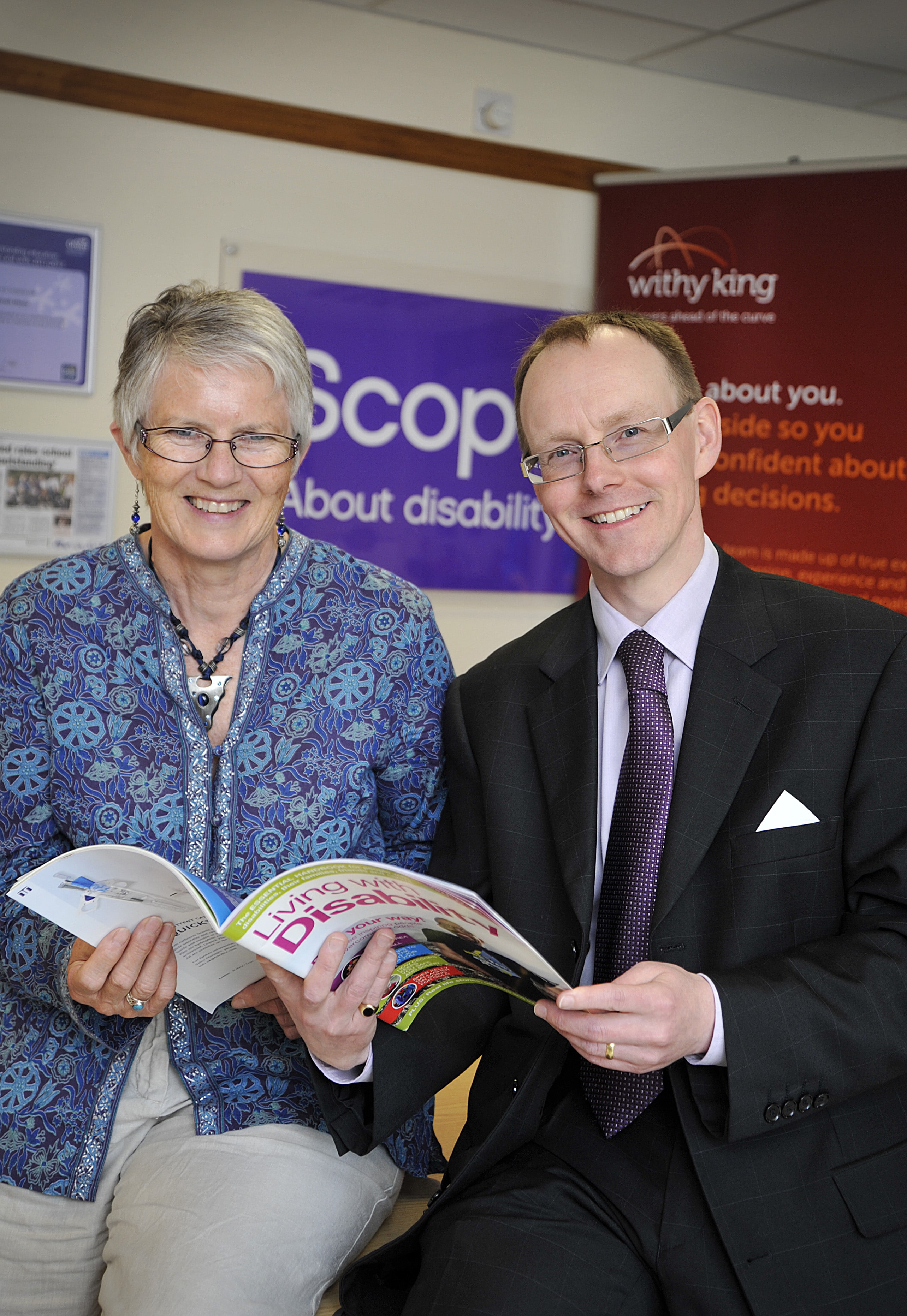 Scope Regional Response Worker, Delia Baylie and Paul Rumley, medical negligence partner at Withy King.