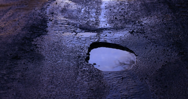 Reporting a pothole