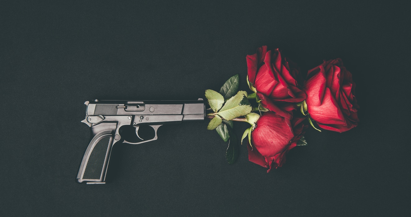 Gun-and-rose